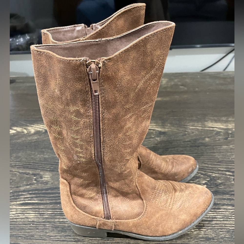 vies Shoes Girls brown Cowboy Boots girls size 3